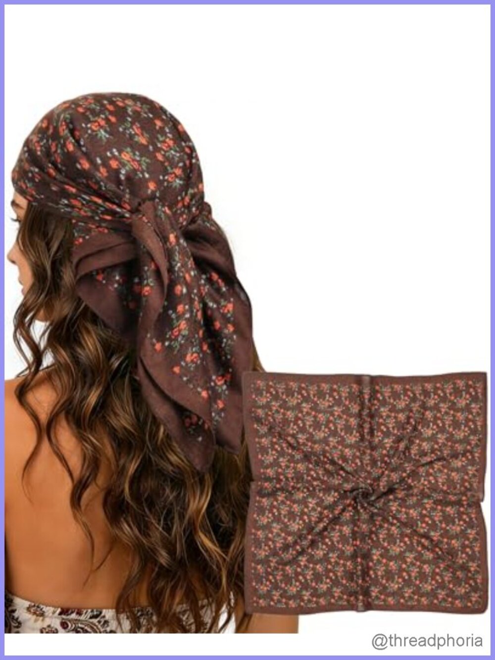 27.5" Square Head Scarf Silk Feel Bandana Women Hair Wrap Neck Scarf